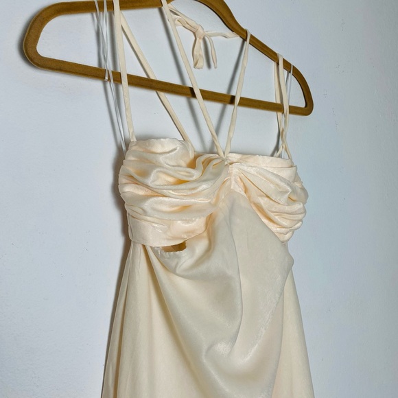 NWT Hello Molly Champagne Backless Maxi Dress US6 - Picture 3 of 14